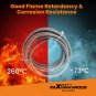 20FT 8AN PTFE Braided Fuel Oil Line Hose + AN8 Fuel Hose End Fitting Black