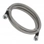 2pc 70" Braided Transmission Cooler Hose Line Kit -6AN For GM 4L60E 4L80E
