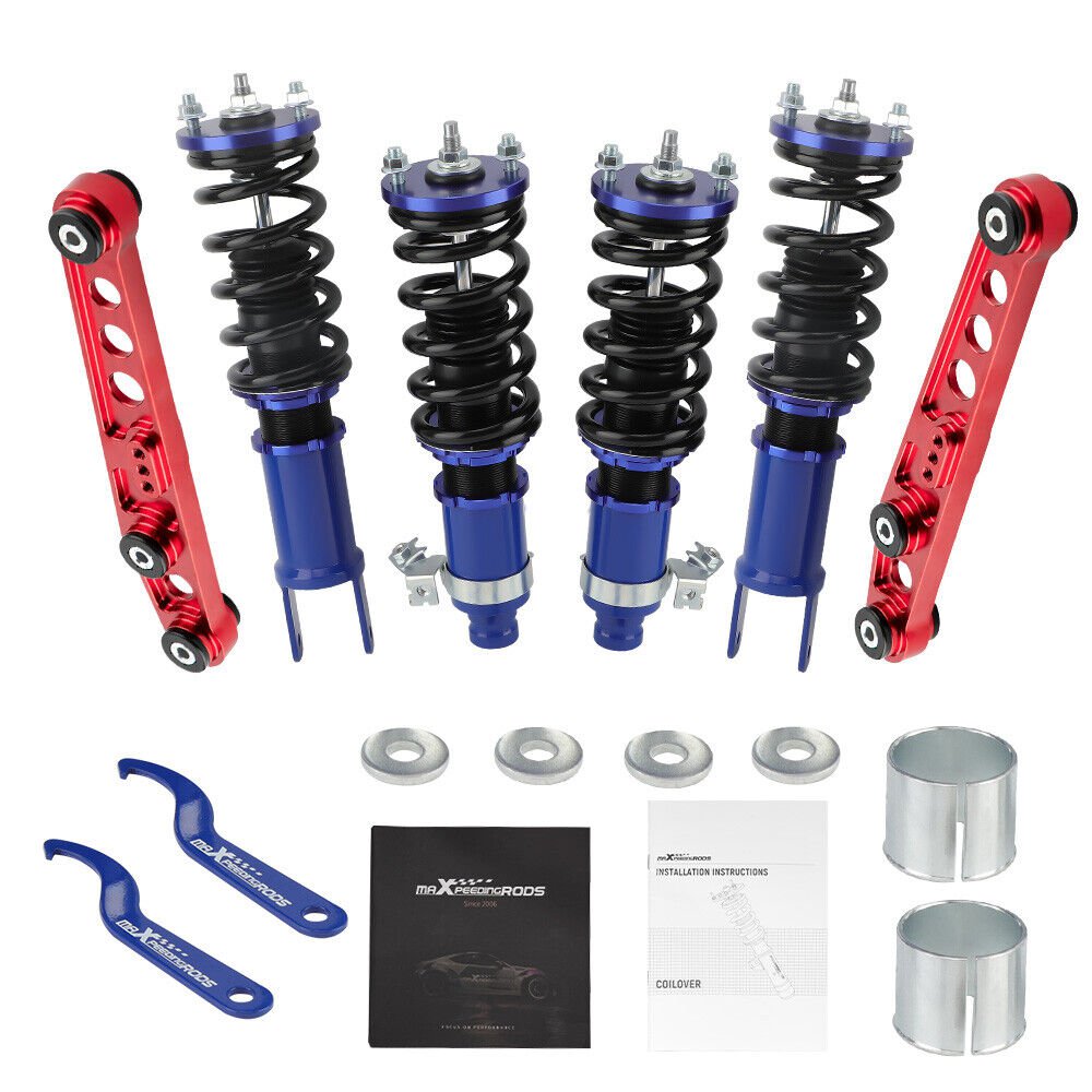 Coilovers Shocks Absorbers +Rear Lower Control Arm Kit for Honda Civic 92-95