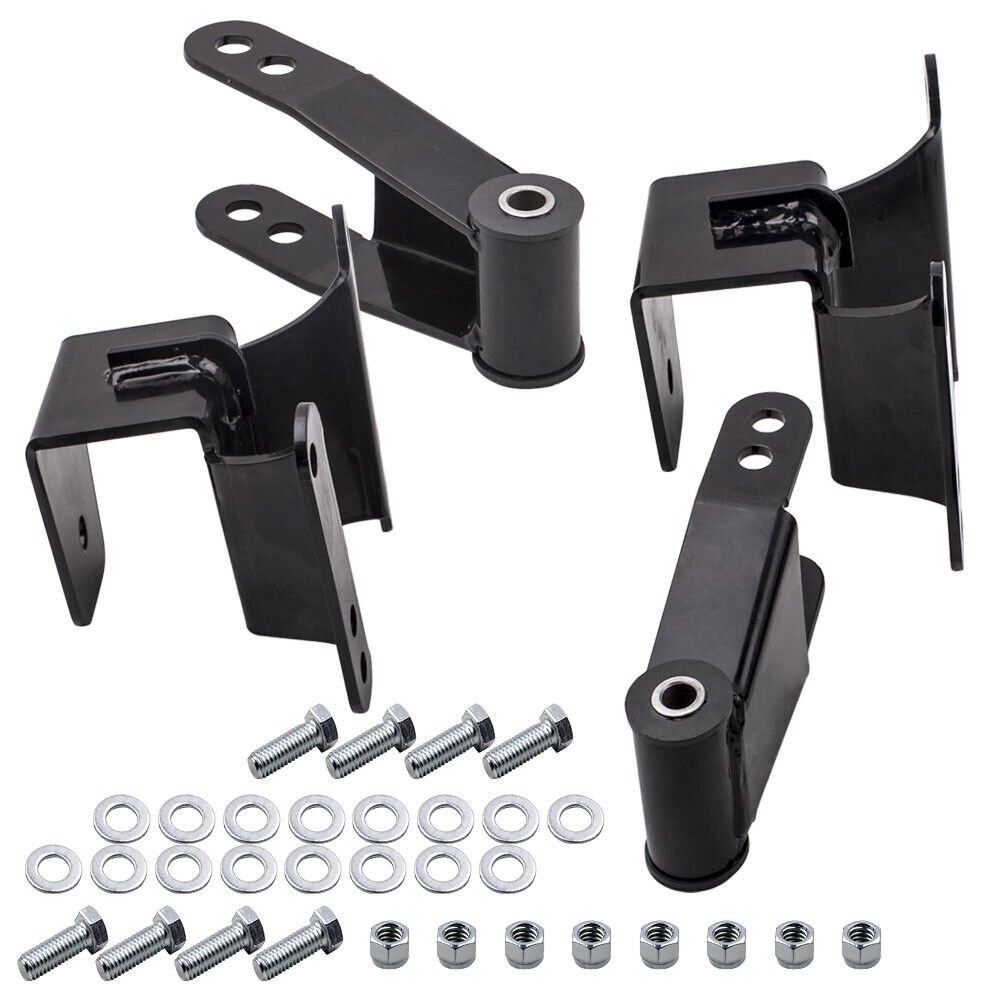 4" Drop Lowering Kit Shackle Hanger for Chevrolet C10 R10 2WD 1979-1987