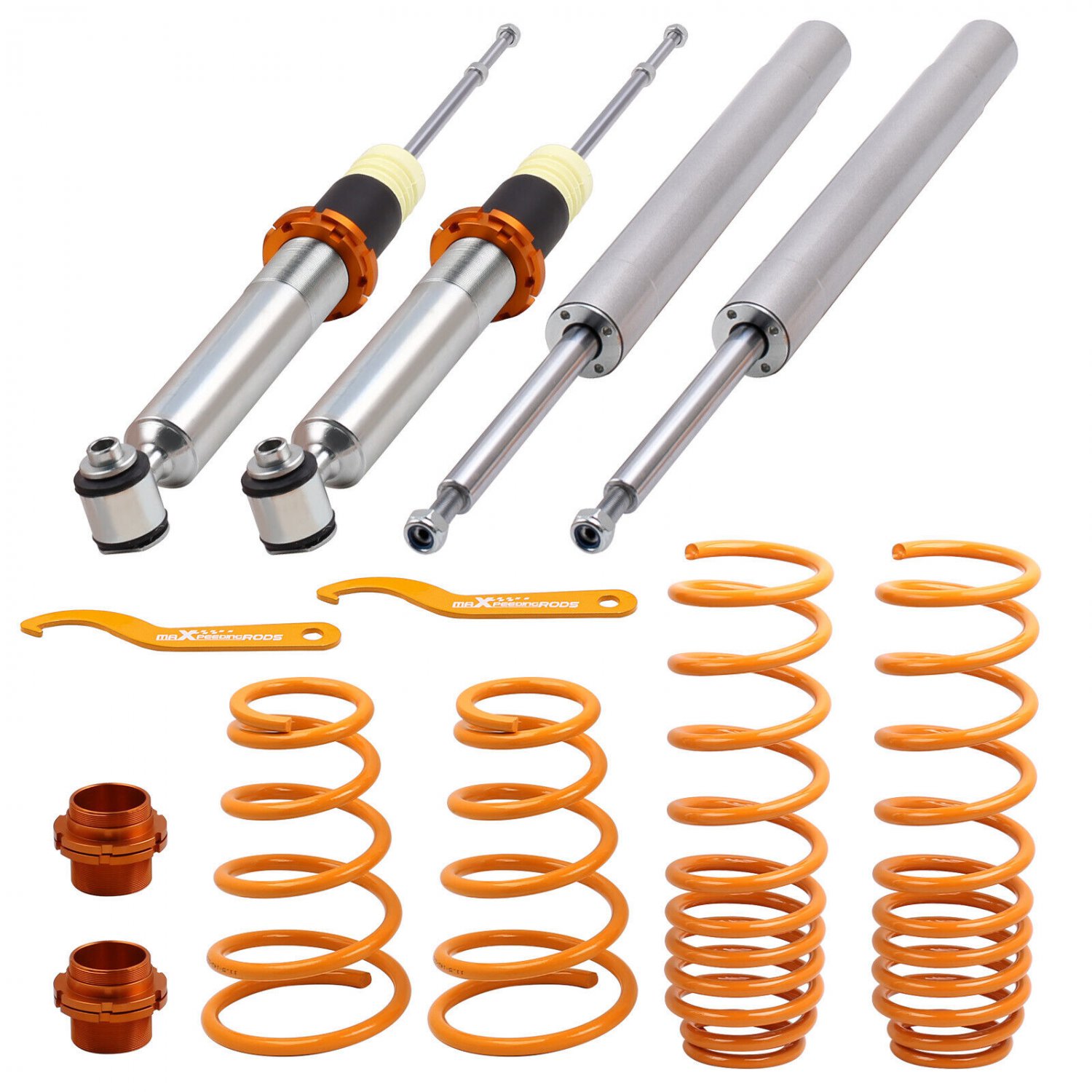 MaXpeedingrods Adjustable Coilover Struts Kit for BMW 5 Series RWD E34 89-95