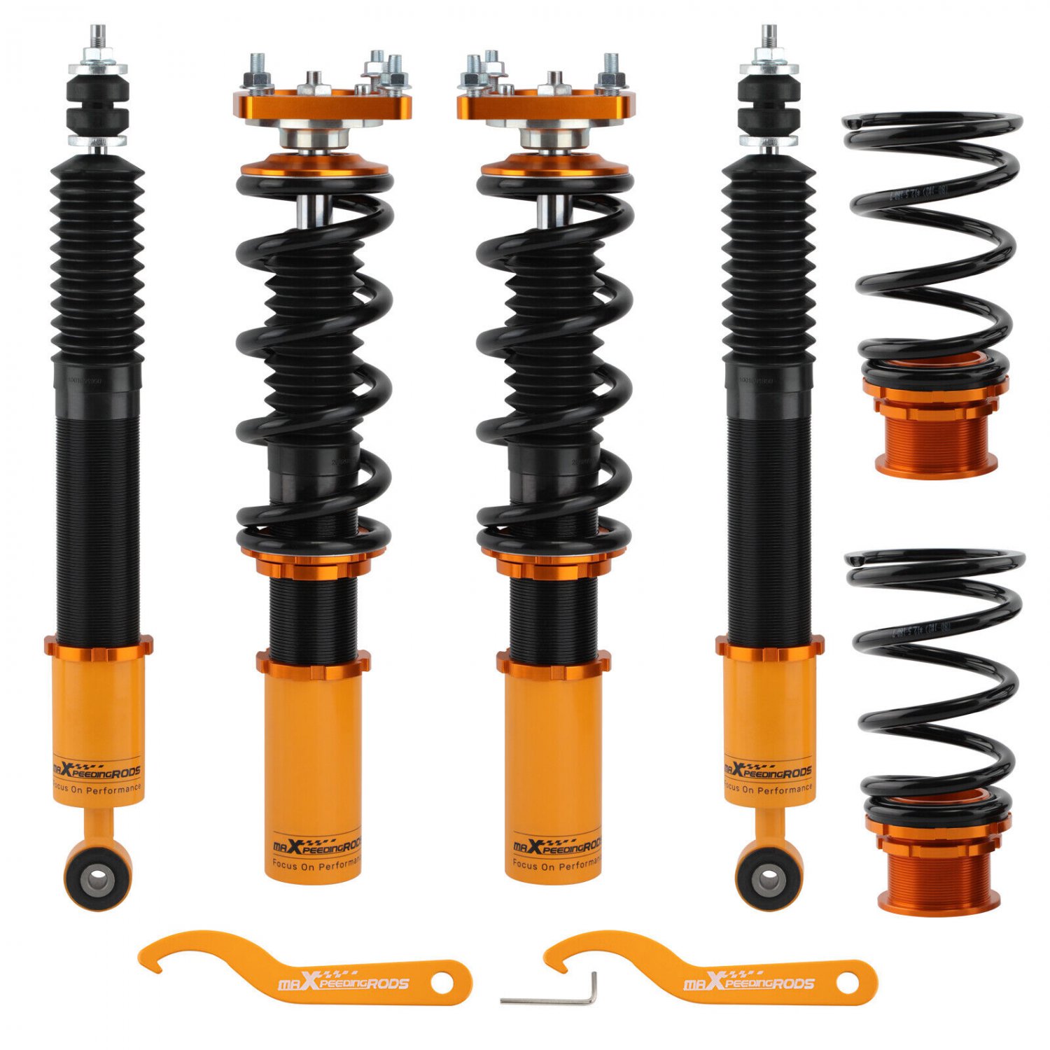 Coilovers Shock Absorbers Kit for Ford Mustang 4th 1994-2004 Adj. Height