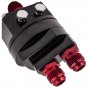 Oil Filter Relocation Male Sandwich Fitting Adapter Kit M20 X 1.5 & 3/4x16 Black