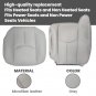 Front Driver & Passenger Seat Cover Gray For Chevy Silverado GMC Sierra 03-2006