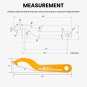 2PCS Coilover Shock Adjustment Tool Steel Spanner Wrenches Coil Over Wrench Kit