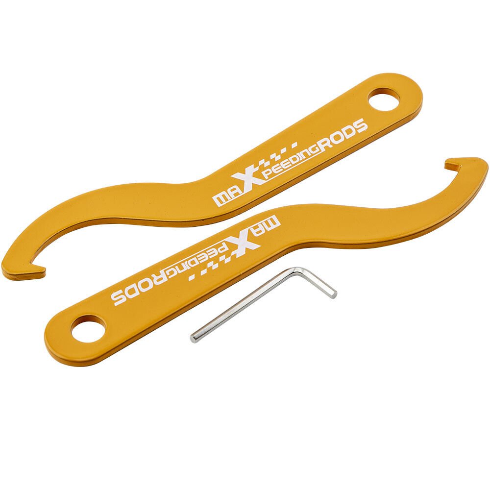 2Pcs Coilover Adjustment Shocks Coil Springs C-Shape Spanner Wrenches Hook Tools