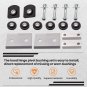 Hood Hinge Pivot Bushing Kit & Mounting Bolt Set Fit for Peterbilt 379