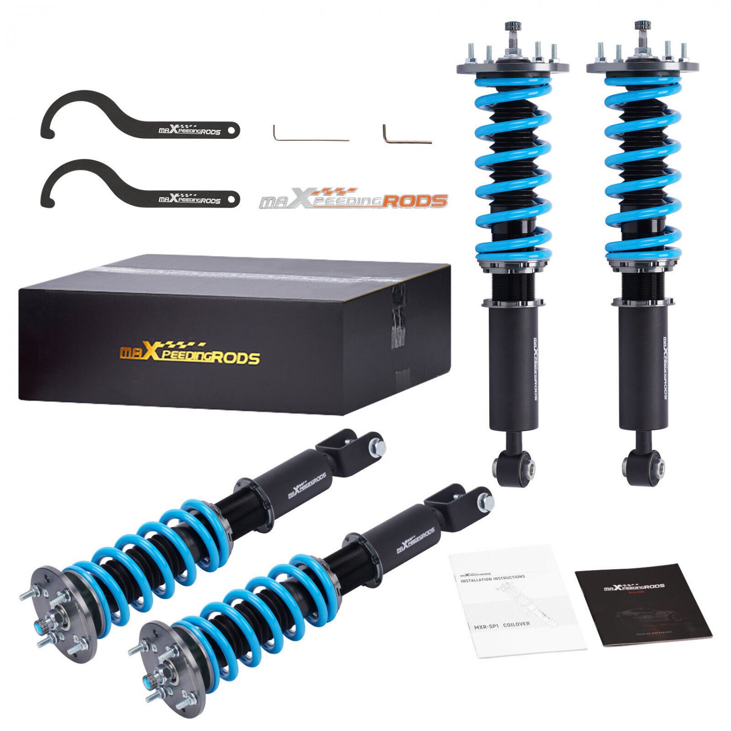 MaXpeedingrods T6 Coilovers Lowering Kit For Jaguar XF 07-2015 Damper Adjustable