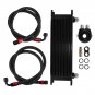 13Row Universal Engine Transmis sion 10AN Oil Cooler Kit Filter Sandwich Adapter