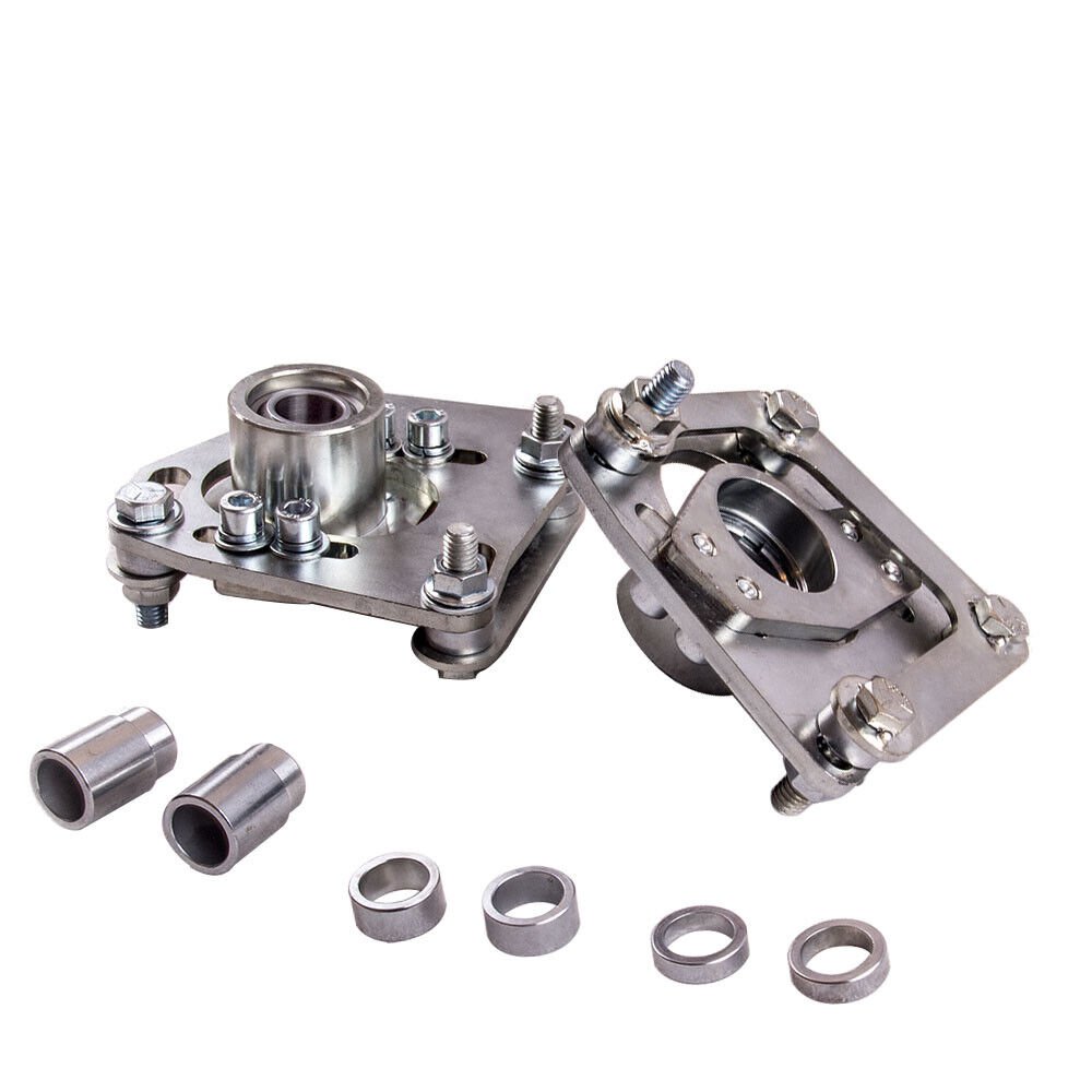 Camber Caster Plates Coilover Top Mounts For Ford Mustang 1994-2004 V6 V8 GT