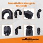 20FT -8AN AN8 PTFE Stainless Steel Braided Fuel Gas Oil Line Hose Universal