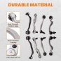 8 Pcs Front Upper Lower Control Arm w/Bushings for Lexus LS460 RWD 2009-2015