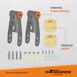 3'' Front 2'' Rear Leveling Lift Kit Shackles Fit for Jeep Cherokee XJ 1984-2001
