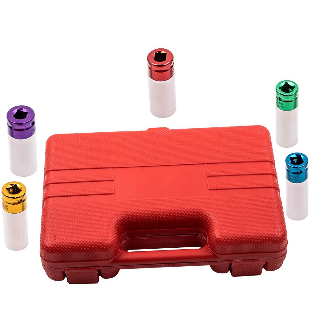 Wheel Lug Nut Impact Sockets 15mm 17mm 19mm 21mm 22mm Puller Installation Tool
