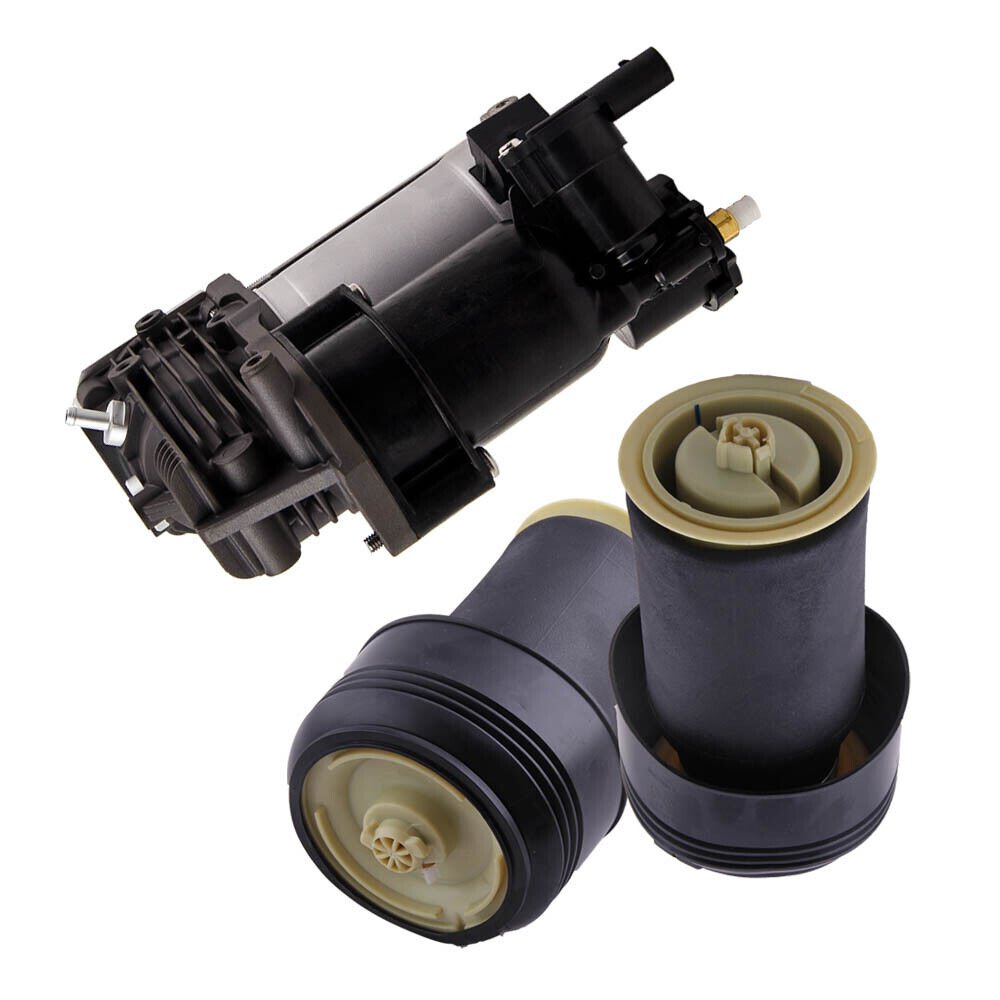 Rear Air Suspension Shock Absorber Compressor Kit Set for BMW X5 X6 37126790078