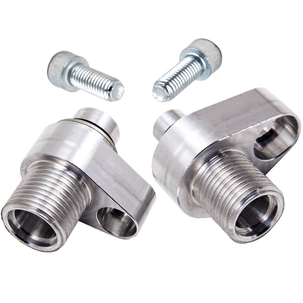 2 Pcs A/C AC Compressor Connector Fitting Set for LS Engine Swap for 451-1106