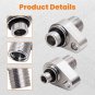 2 Pcs A/C AC Compressor Connector Fitting Set for LS Engine Swap for 451-1106