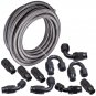 10AN AN10 Stainless Steel PTFE E85 Oil Gas Fuel Line 20FT Fitting Hose 10-AN