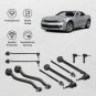 10x Front Lower Control Arm Ball Joint Tie Rods Sway Bars for Chevy Camaro 10-15