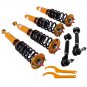 COILOVER Adj. Damper Struts Set + Pair Rear Camber Arms FOR Honda Accord 03-07