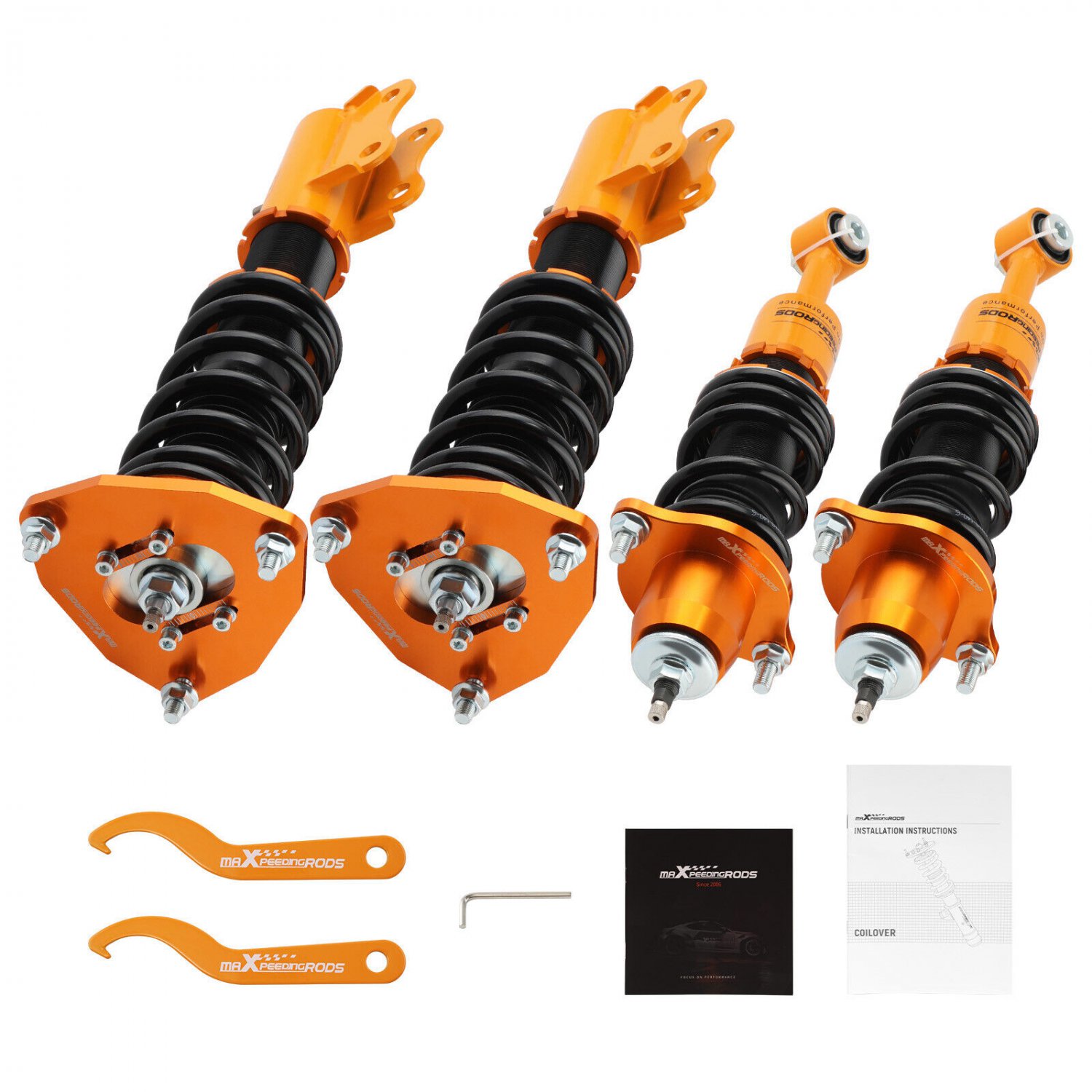 4x Coilovers 24 Click Damper Struts For Mitsubishi Lancer CS6A /CS7A FWD 02-06