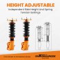 4x Coilovers 24 Click Damper Struts For Mitsubishi Lancer CS6A /CS7A FWD 02-06