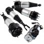 4x Air Suspension Struts Shock + Air Pump Kit for Jaguar XJ C2C41347 C2C41340