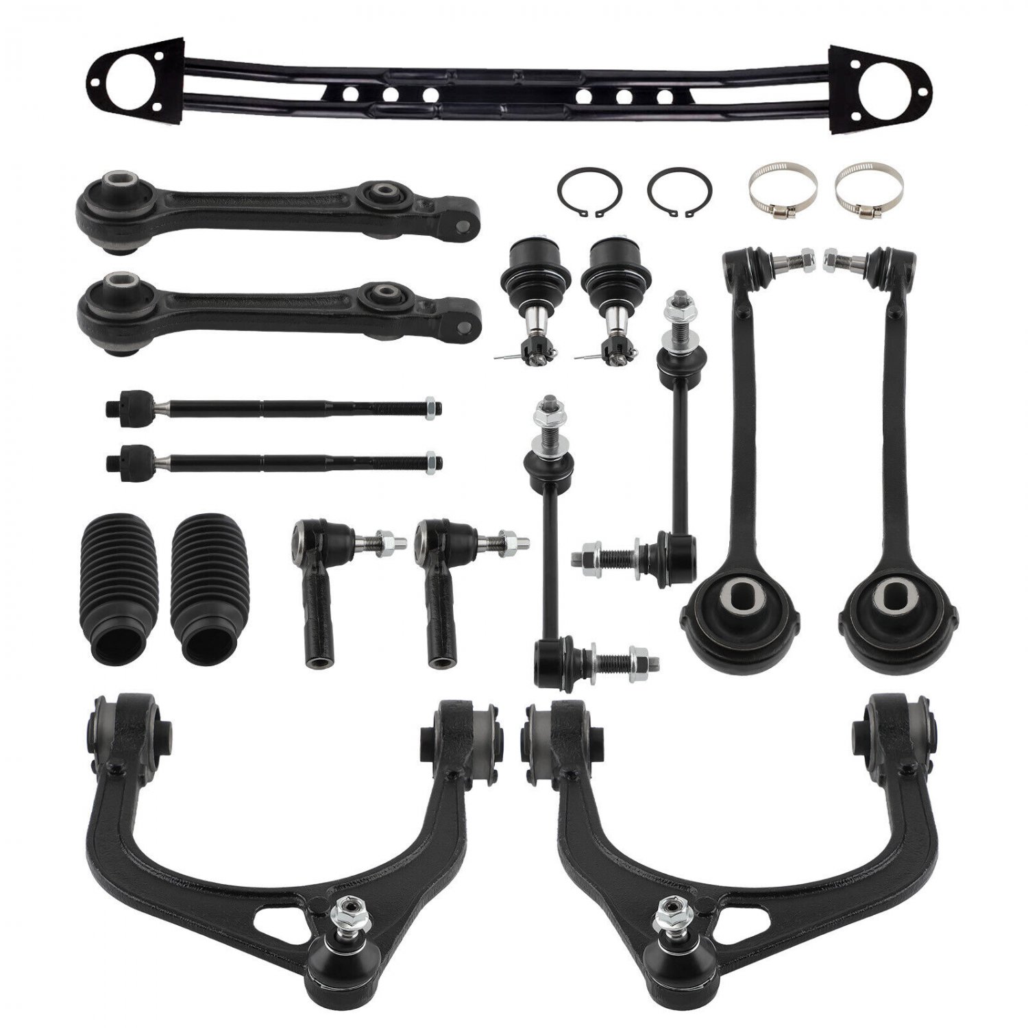 Front Strut Tower Dual Bar Rod Brace Control Arms for Dodge Challenger 2008-2010