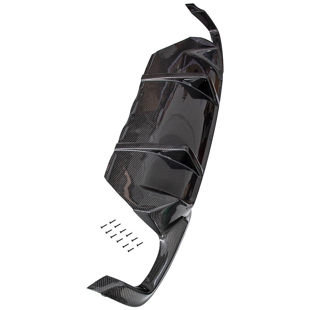 Rear Bumper Lip Diffuser Spoiler for BMW F10 M-Sport 11-16 Carbon Fiber