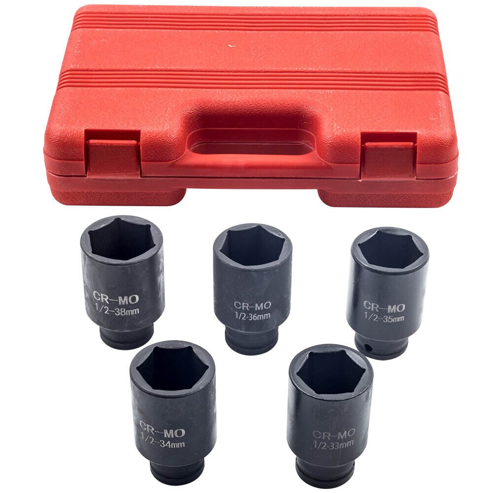 Wheel Spindle Axle Nut Deep Impact Sockets Front Back Removal Puller Tool New