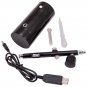 Airbrush Air Compressor Kit 0.3mm Nozzle Spray Painting Gun Black