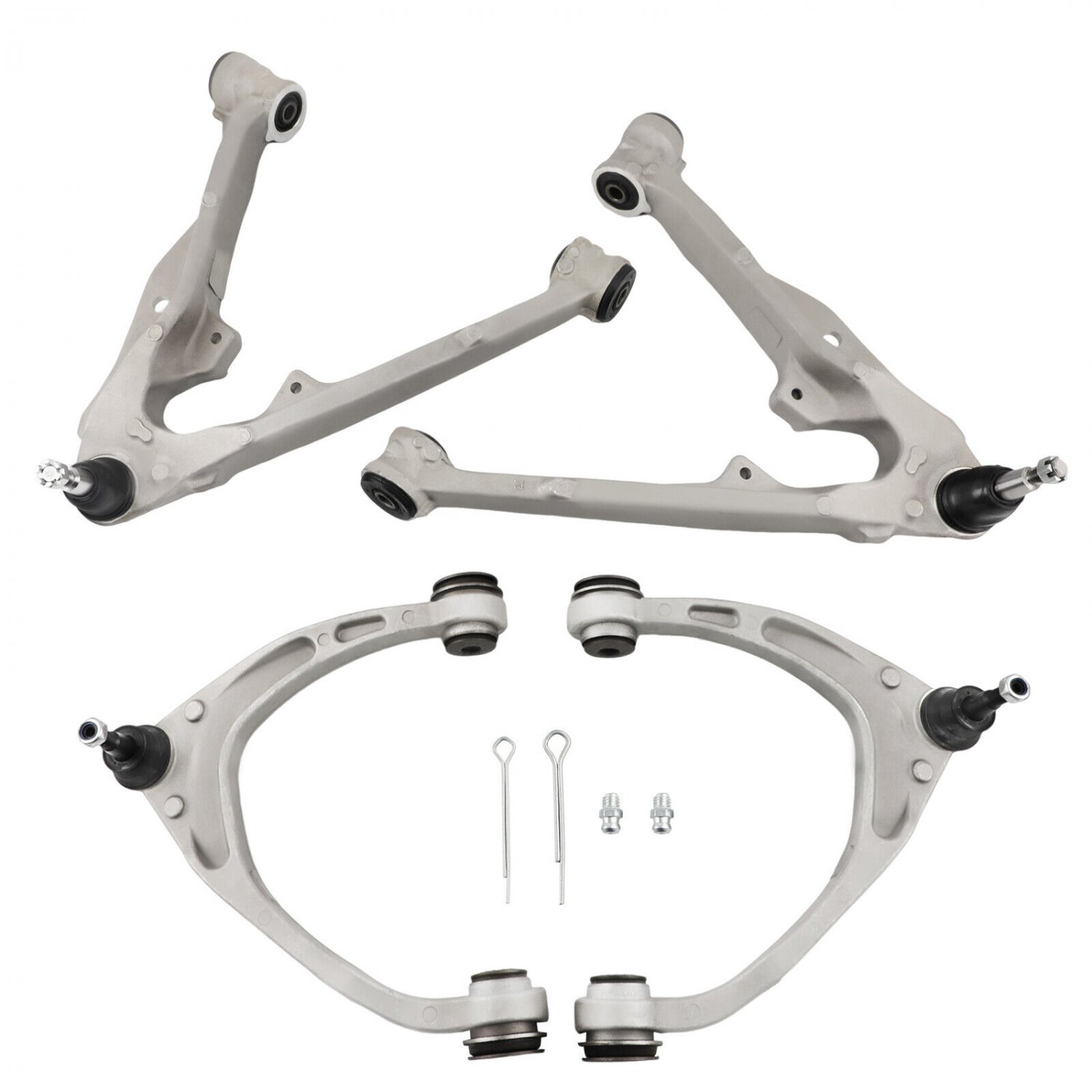 Aluminum Front Upper & Lower Control Arms Ball Joint Kit for Silverado Escalade