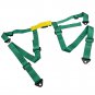 2 Packs Universal 4 Point Racing Safety Harness Seat Belt 2" Strap Green