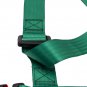 2 Packs Universal 4 Point Racing Safety Harness Seat Belt 2" Strap Green