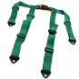 2 Packs Universal 4 Point Racing Safety Harness Seat Belt 2" Strap Green