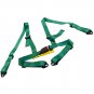 2 Packs Universal 4 Point Racing Safety Harness Seat Belt 2" Strap Green