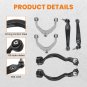 Front Lower Upper Control Arms+Tie Rod End+Sway Bar Links Kit For BMW X5 E70 X6