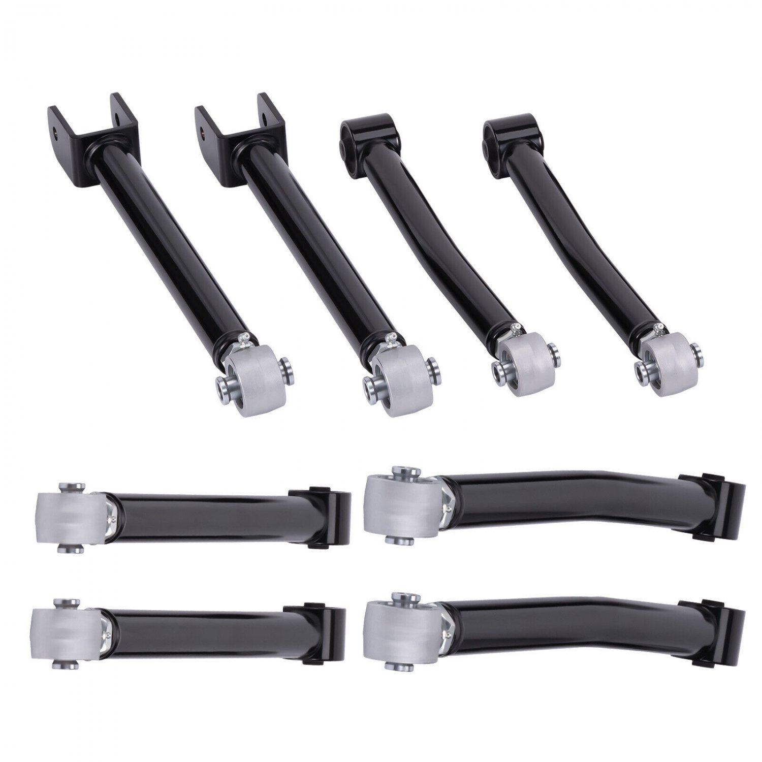 0-6" Adjustable Upper Lower Control Arms Front & Rear For Jeep Wrangler JK 07-18
