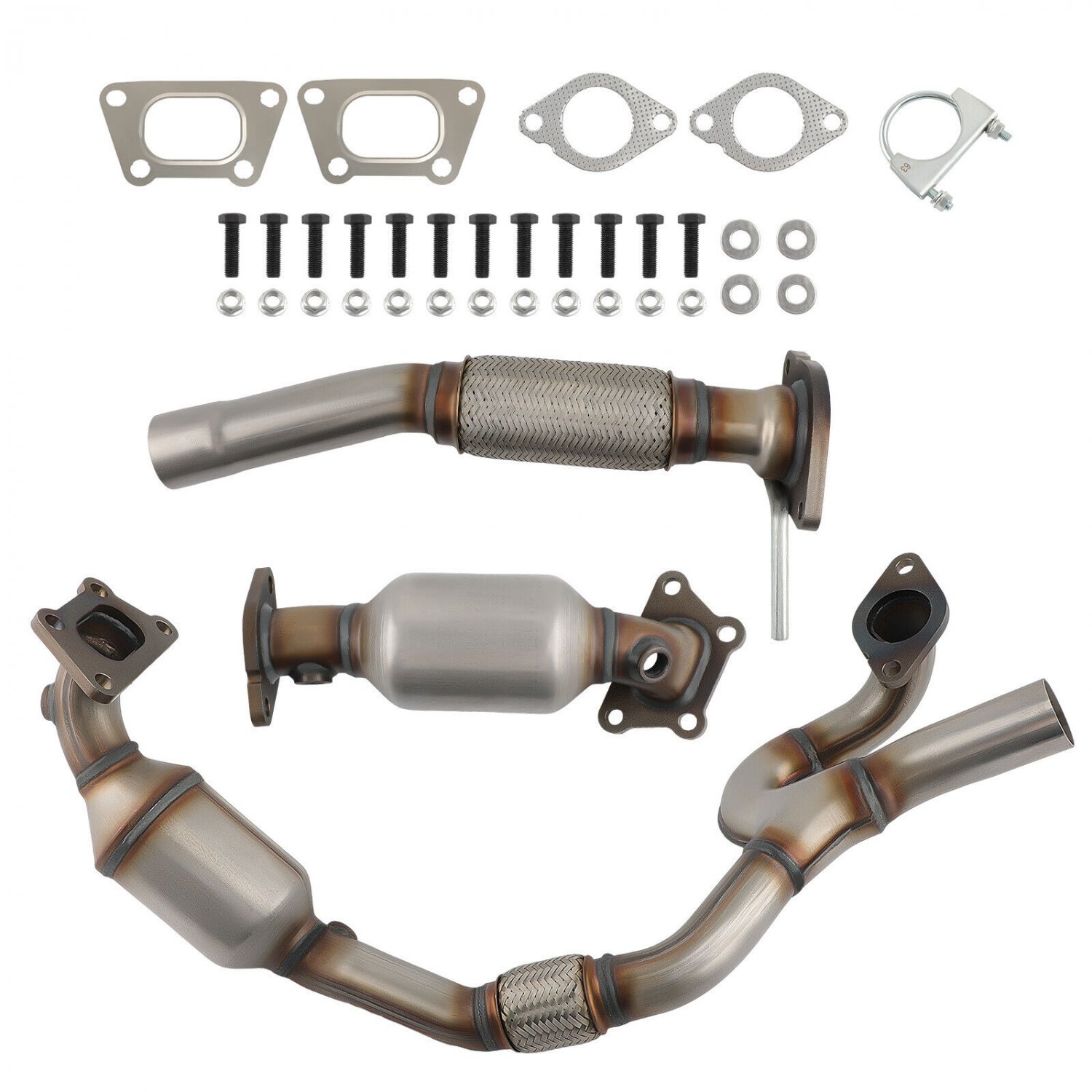 Both Catalytic Converter &Flex Pipe Set For Cadillac SRX 3.0L 2010-2011 EPA