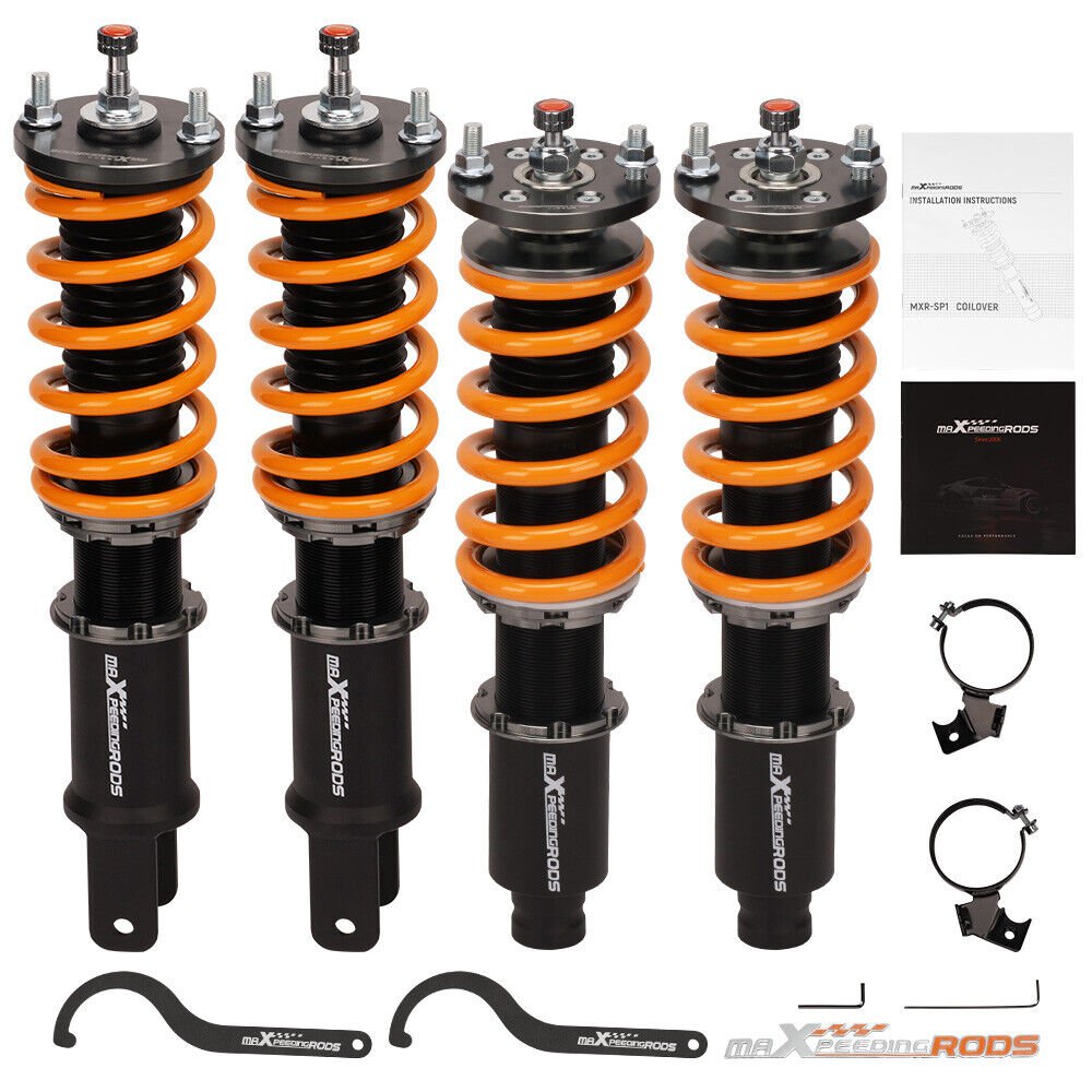 MaXpeedingrods T6 24 Clicks Coilover Lowering Kit for Honda Civic EG EK EJ 92-00