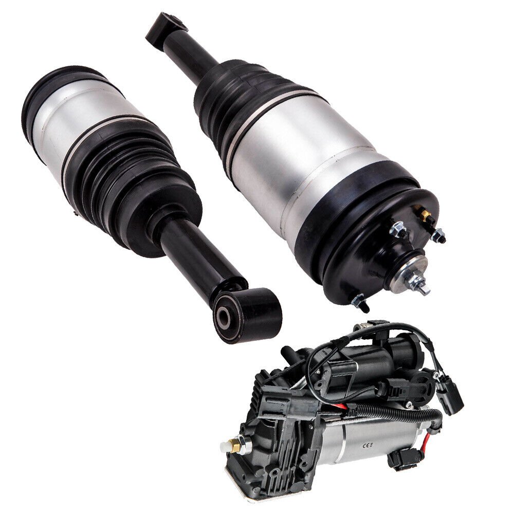 Pair Rear Air Suspension Shock Compressor Fit For Range Rover LR3 LR4 Discovery