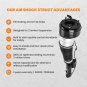 2x Front Complete Struts Shock Absorber For Mercedes S Class 4Matic 2213200538