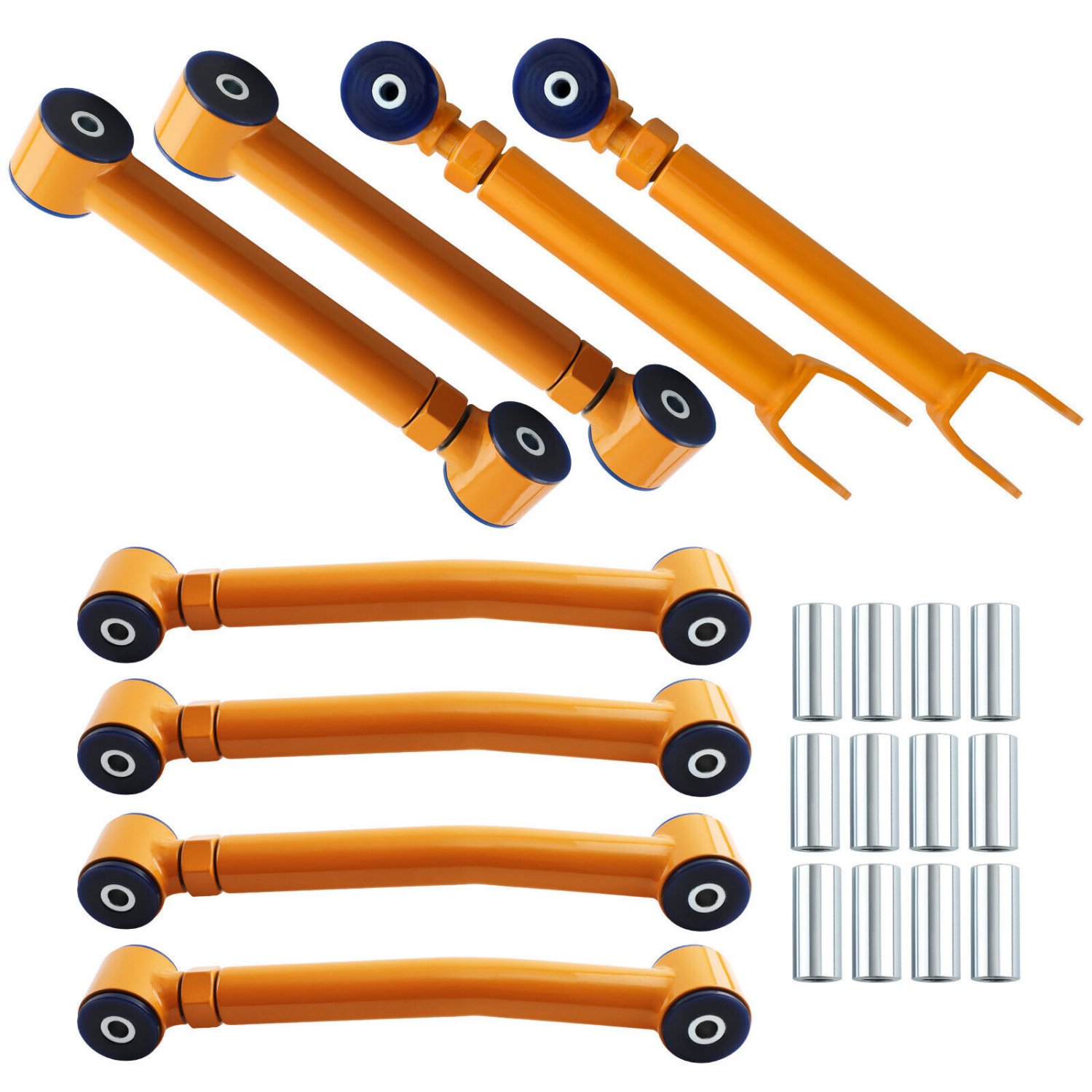 8pcs Front & Rear Adjustable Control Arms LH & RH for Jeep Wrangler TJ 1997-2006