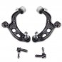 4Pcs Front Lower Control Arm w/Ball Joint Tie Rod for 2010-2012 Ford Taurus Flex