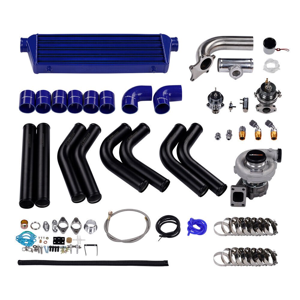 10PCS  T3 T4 T04E Universal Turbocharger Kit INTERCOOLER PIPING BOV OIL LINES