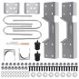 8" Rear Drop Axle Flip Lowering Kit & C Notch For GMC Sierra C3500 1988-2000 2WD
