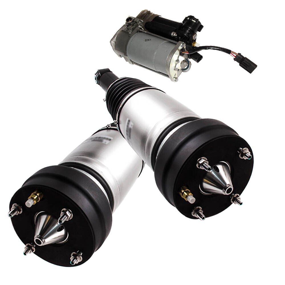 Rear Left Right Air Shock Strut Assembly + Compressor Pump Fit Jaguar XJ Models