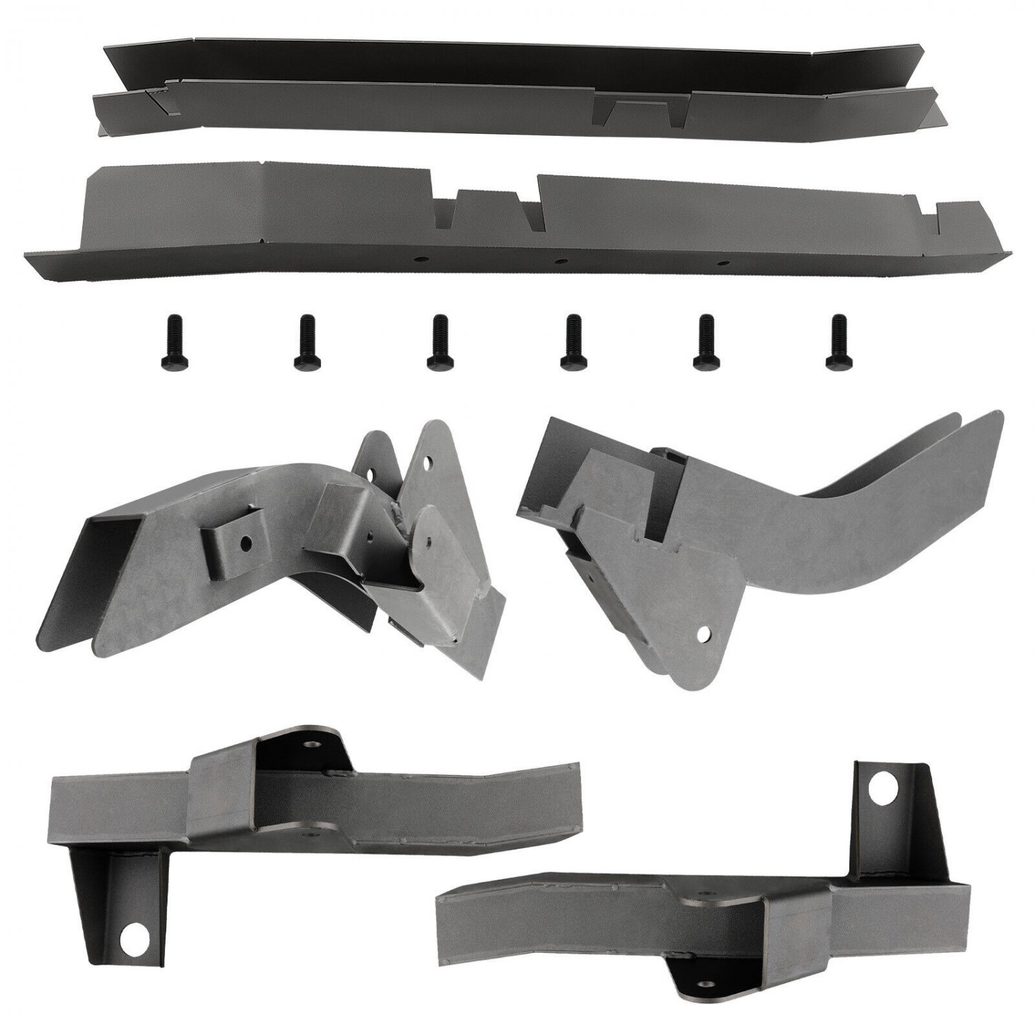 Front+Rear Trail Arm & Center Skid Plate Frame Rust Repair for Wrangler TJ 97-02