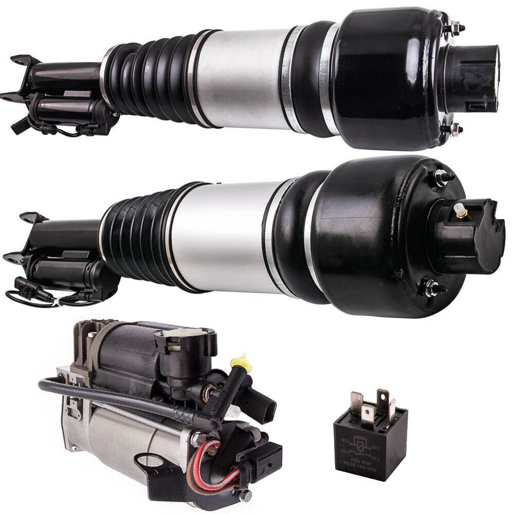2x Front Airmatic Air Shock Struts Compressor Fit For Mercedes E-Class 550 500
