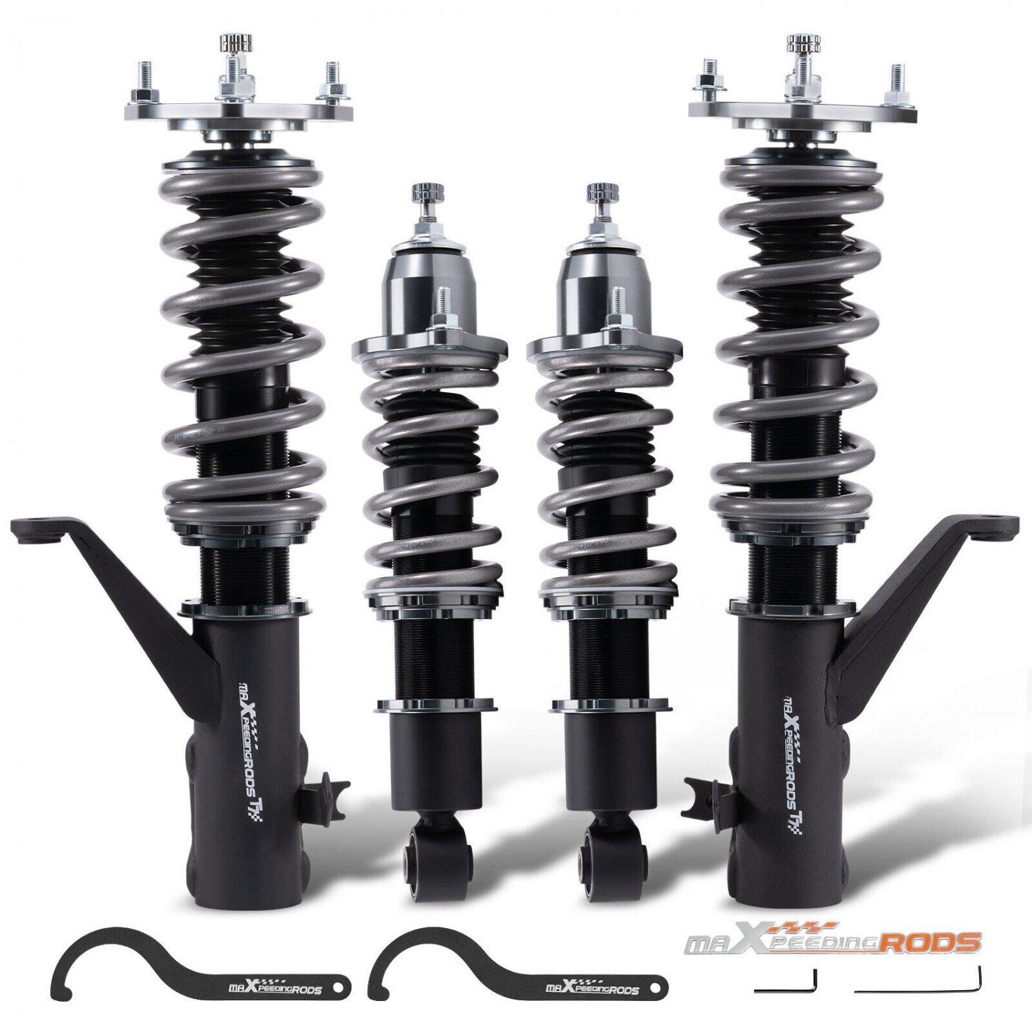 24 Level Adjustable Coilovers Lowering Suspension Kit For Honda Civic 01-05 EM2